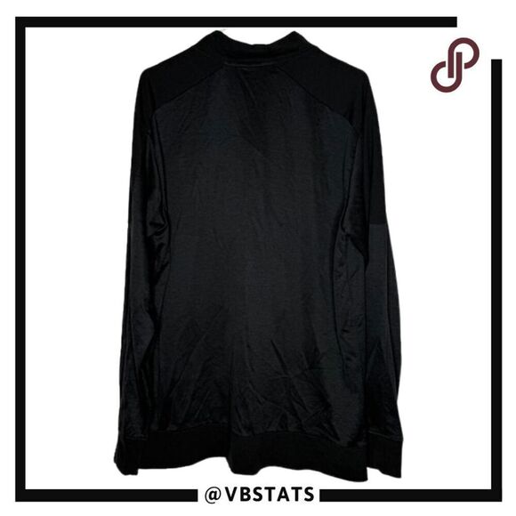 Adidas Men's Full Zip Mock Neck Track Jacket Black Size Large - Picture 5 of 10